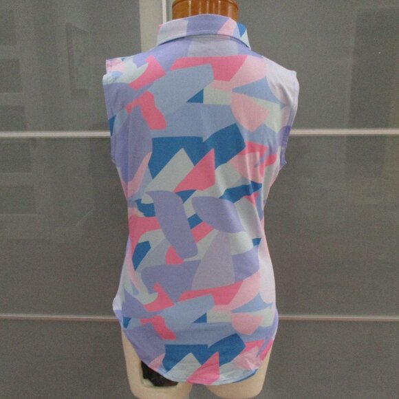 Full Wedge Golf Sleeveless Golf Shirt - Picture 3 of 6